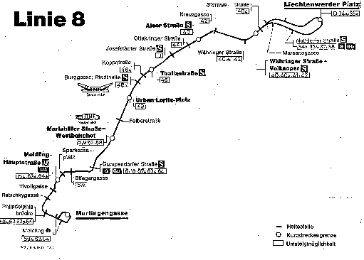 Linienplan (Stand: 1989)